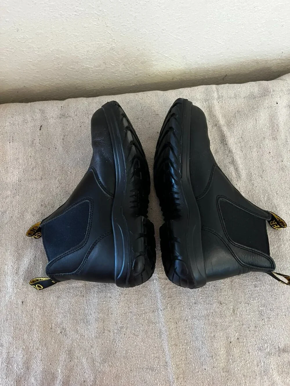 Oliver Men's Black Steel Toe Elastic Sided Work Boots Sz 8 1/2